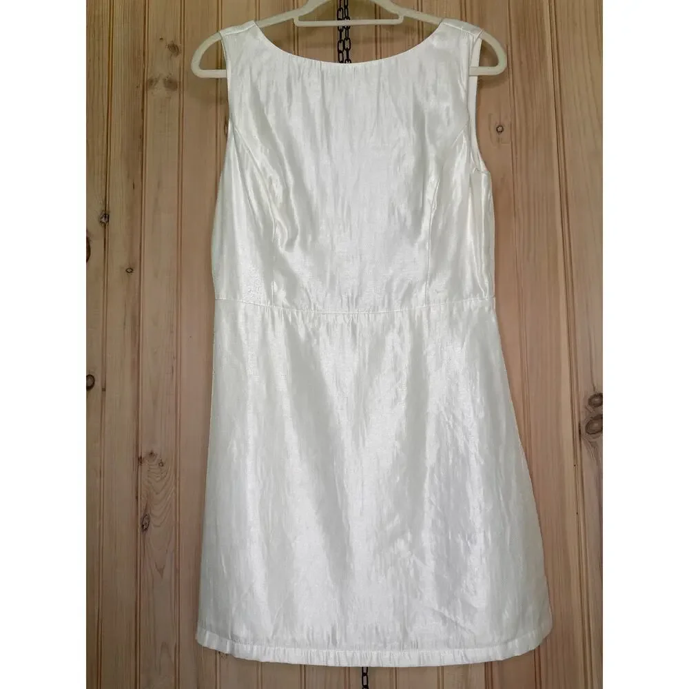 NWOT Lulus Sophisticated Selection White Sleeveless Backless Mini Dress Party L - Picture 2 of 8